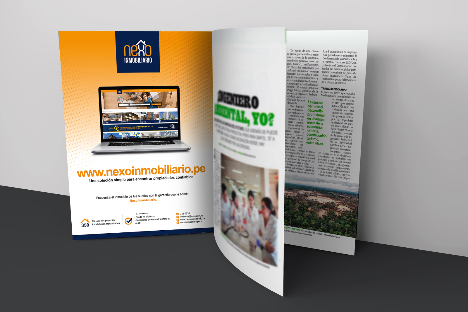 Diseño Publicitario aviso revista