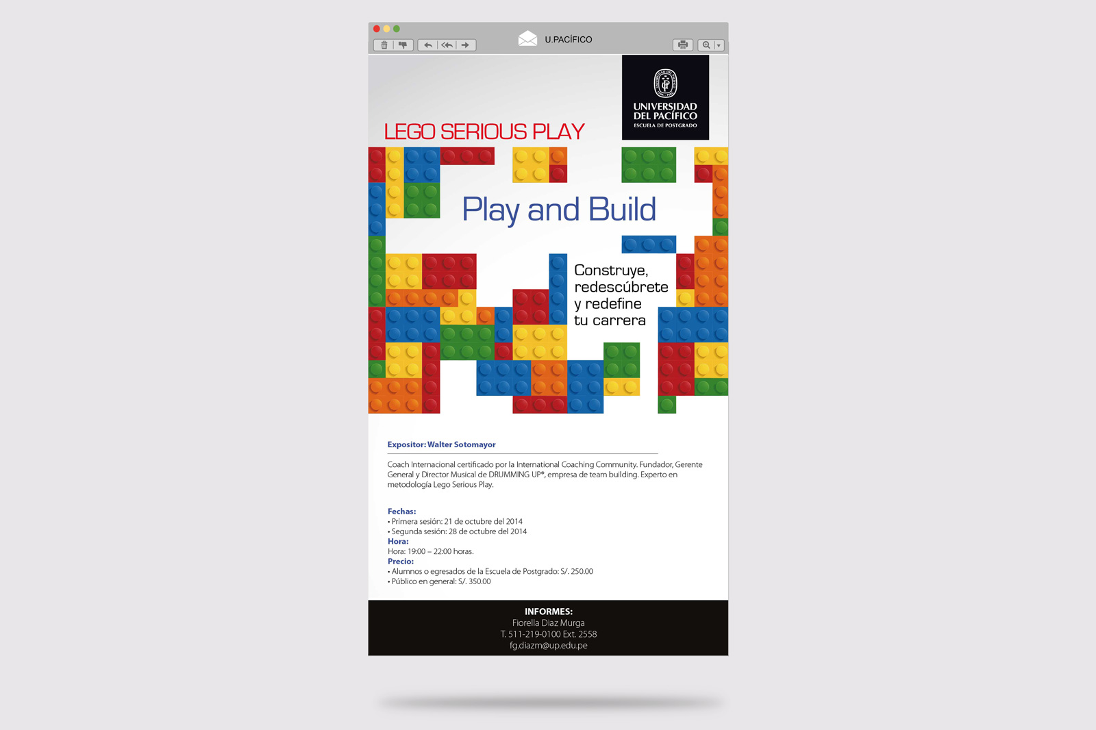 Diseño Mailing Universidad del Pacífico