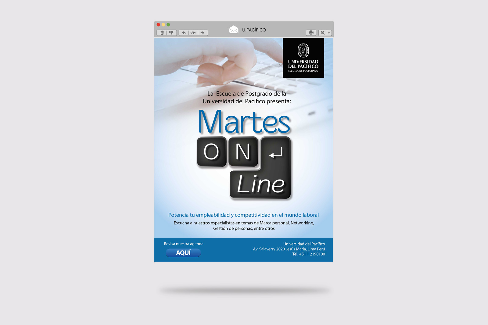 Diseño Mailing Martes Online