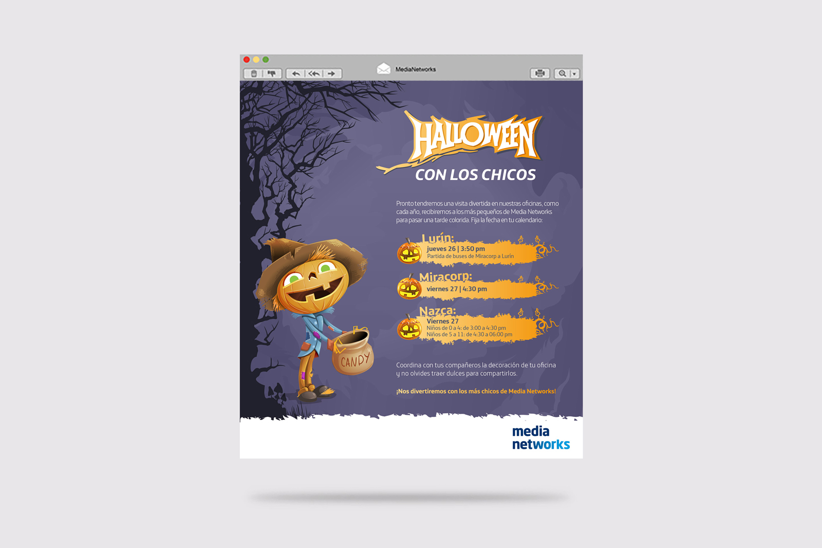 Diseño Mailing Halloween