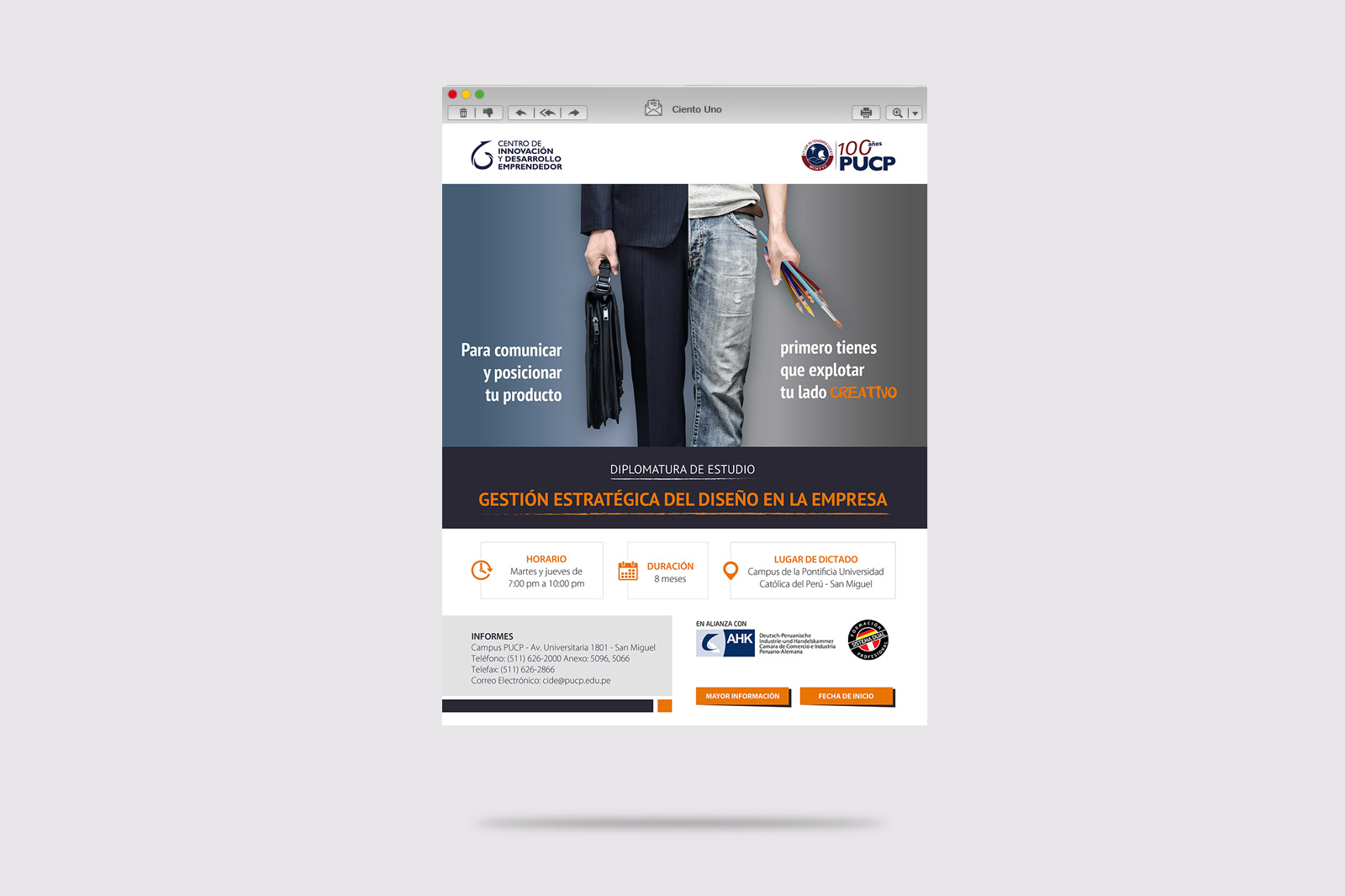 Diseño Mailing Diplomatura