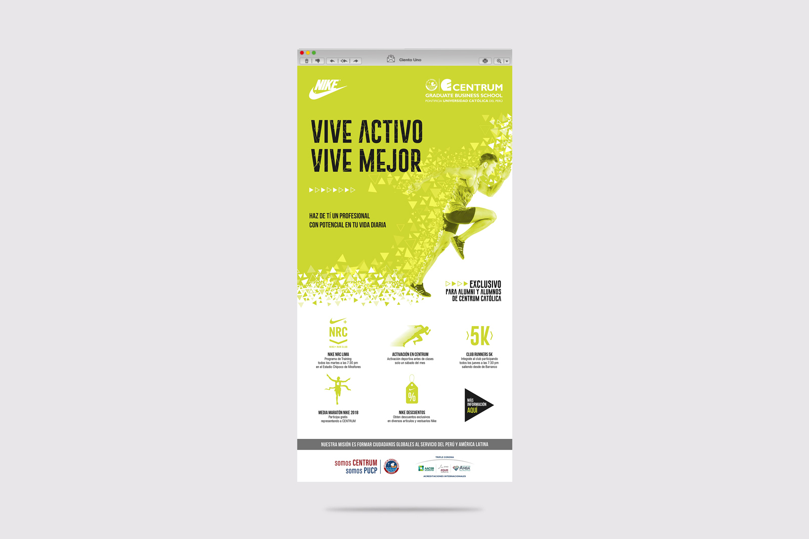 Diseño Mailing Vive Activo