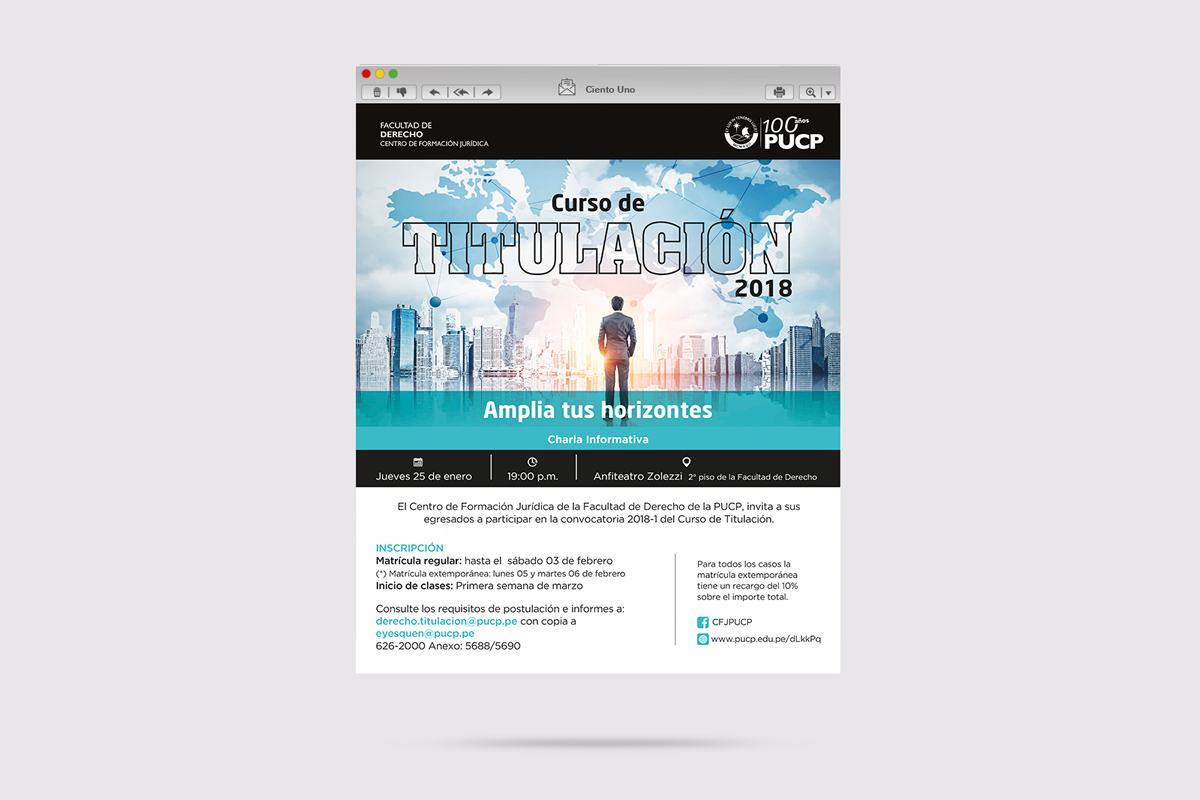 Diseño Mailing Titulación